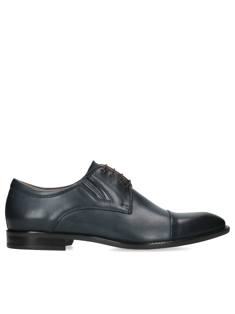 Navy blue shoes Kris, Conhpol- Polish production, Derby, CE6361-01, Konopka Shoes