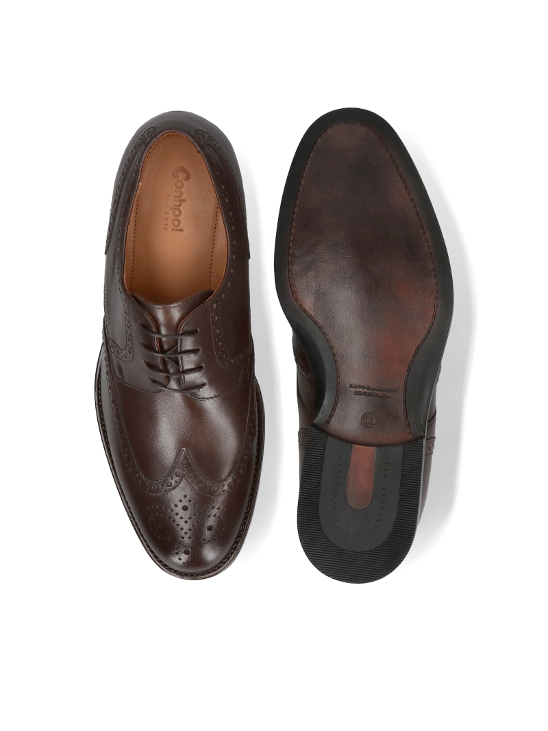 Leather shoes, increase confidence, height +7 cm