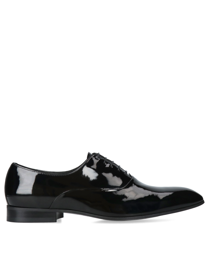 Black Shoes Kevin, Conhpol - Polish production, CE4550-01, Oxford shoes, Konopka Shoes