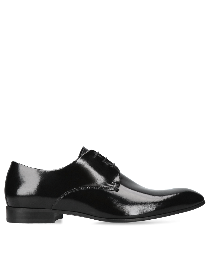 Black shoes Kevin, Conhpol - Polish production, Derby, CE5631-01, Konopka Shoes