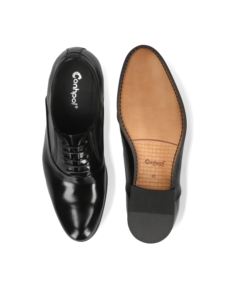 Business shoes to increase height, men's shoes black