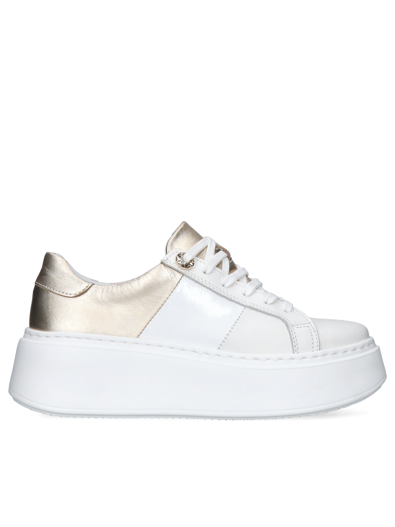 White leather sneakers Cruz, Kampa, KP0019-01, Sneakers, Konopka Shoes