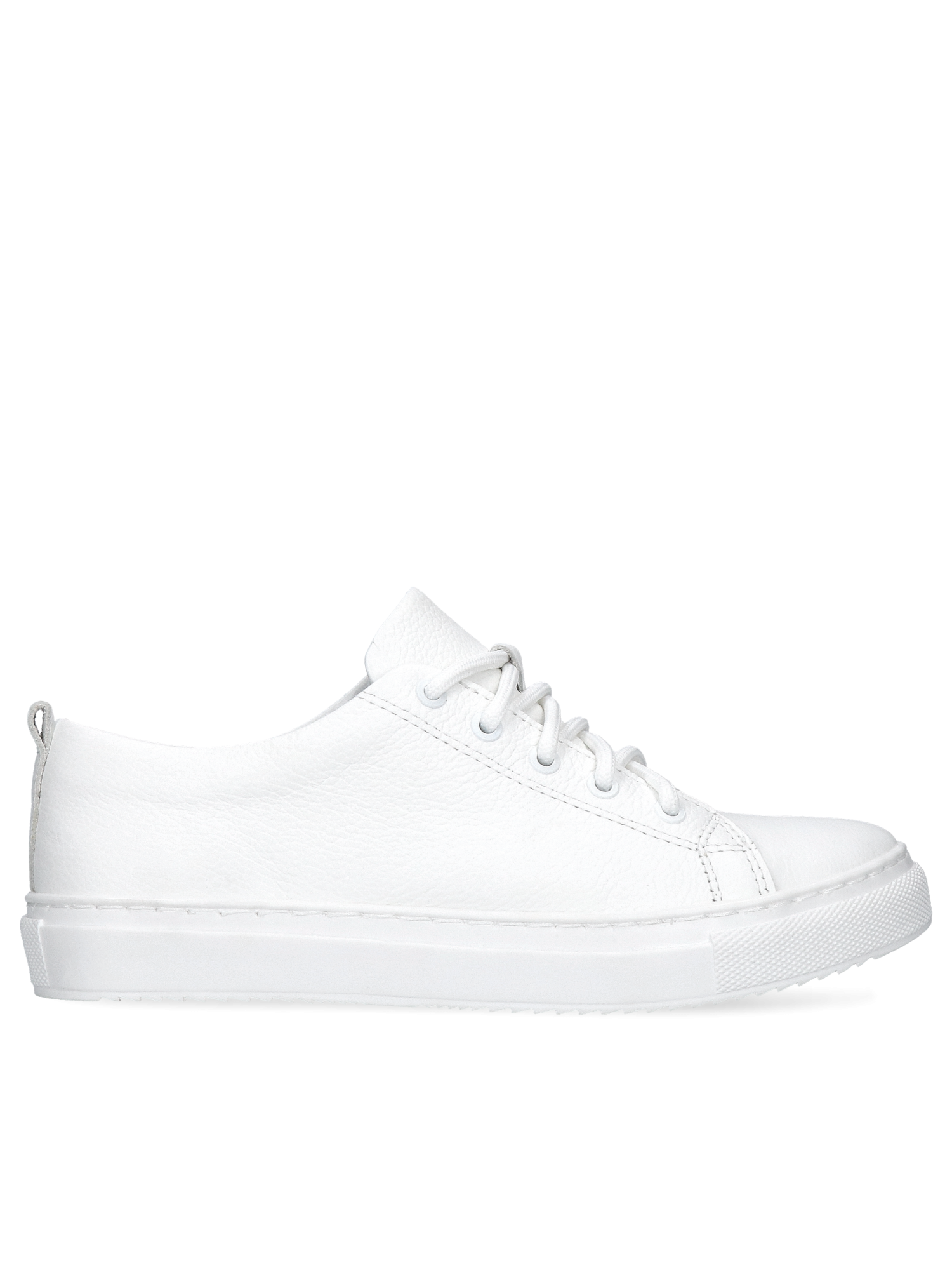 【que shoes】plain M ホワイト que shoes plain プレーンシューズL 革 白色*