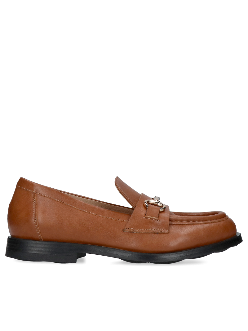 Brown loafers Erina, Conhpol Bis - Polish production, Loafers and moccasins, BI5763-02, Konopka Shoes