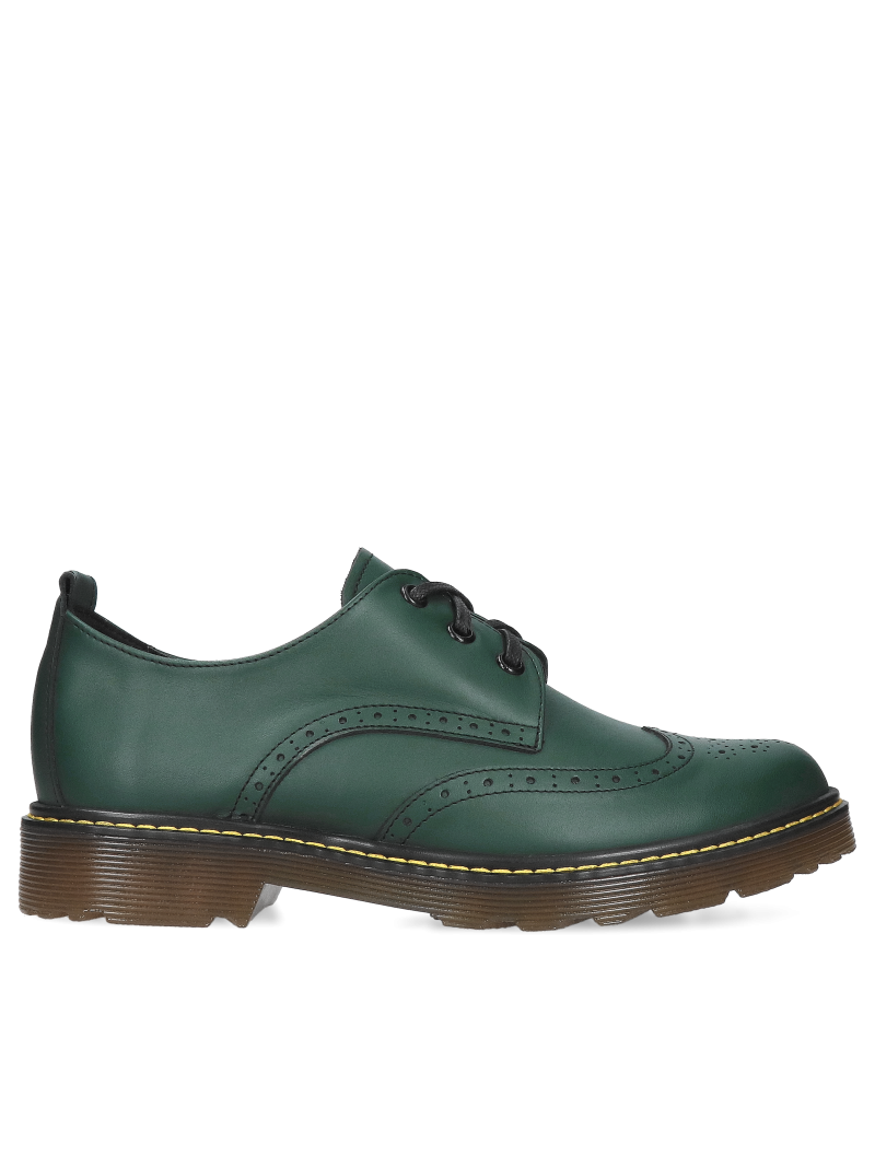 Green, leather shoes Norene, Conhpol Relax - Polish production, RE2730-02, Shoes, Konopka Shoes