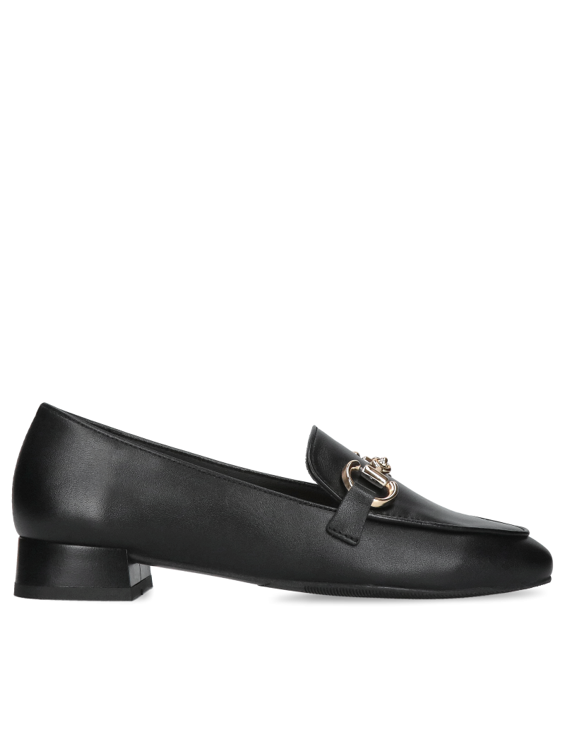 Black loafers shoes Luisa, Conhpol Relax - Polish production, RE2757-03, Loafers and moccasins, Konopka Shoes