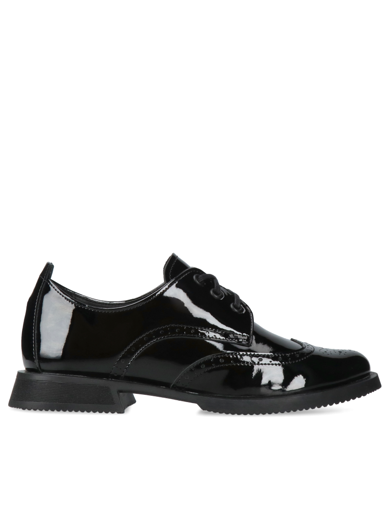 Black, patent leather shoes Julia, Conhpol Relax - Polish production, Shoes, RE2761-01, Konopka Shoes