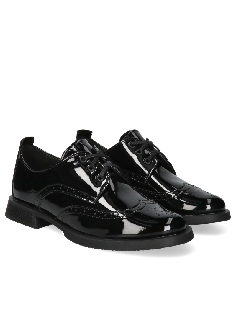 Women's natural leather lace-up shoes for work and everyday wear Women's natural leather lace-up shoes for work and everyday wear