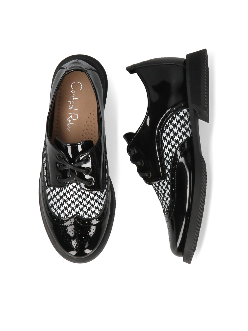 Black, patent leather shoes Julia, Conhpol Relax - Polish production, RE2761-02, Shoes, Konopka Shoes