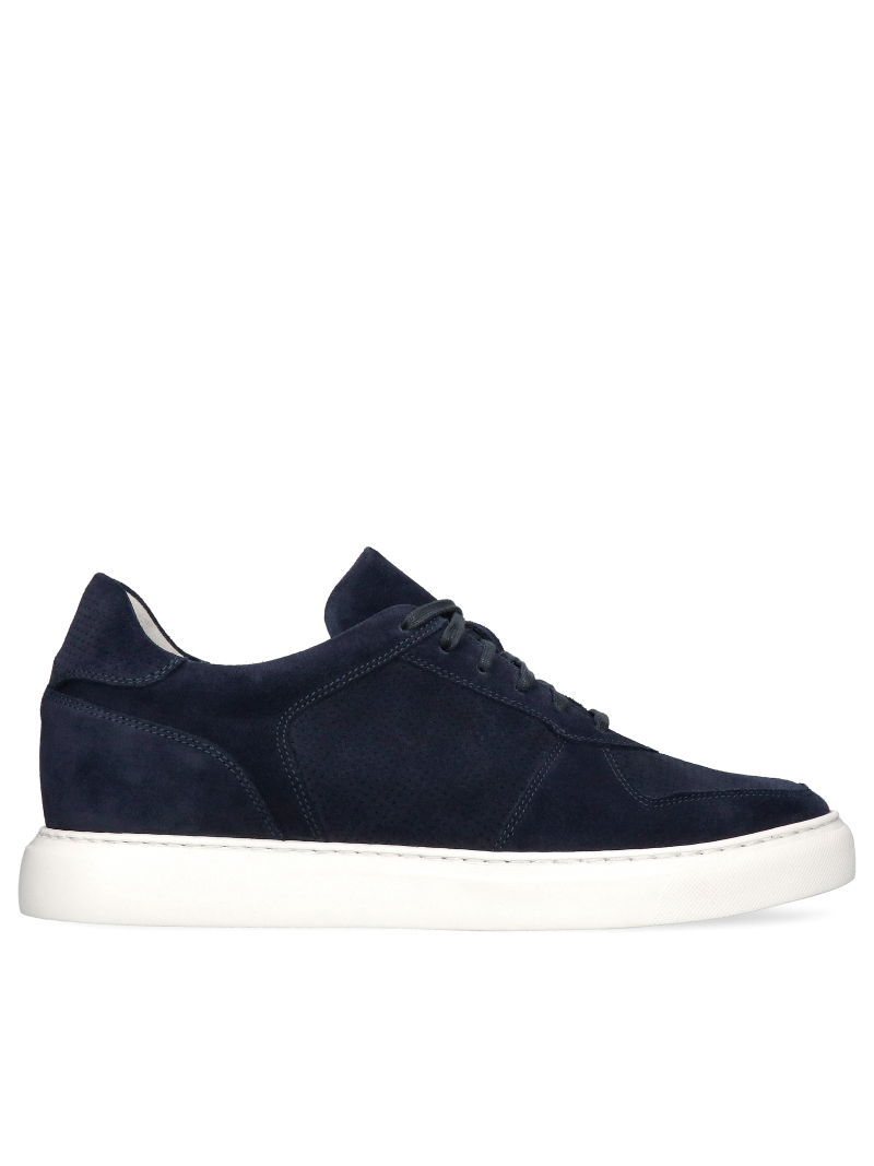 Navy blue elevator shoes Xavier +6 cm , Conhpol Dynamic - Polish production, SH2683-01, Sneakers, Konopka Shoes