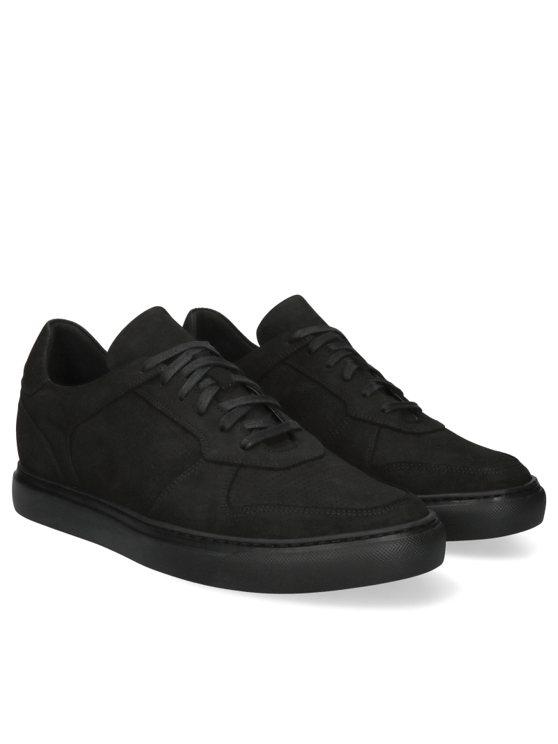Black elevator sneakers Xavier +7 cm, Conhpol Dynamic - Polish production,  SH2683-03, Konopka Shoes