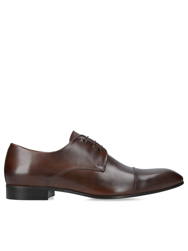 Brown, leather shoes Kevin, Conhpol - Polish production, CE4648-04, Derby shoes, Konopka Shoes