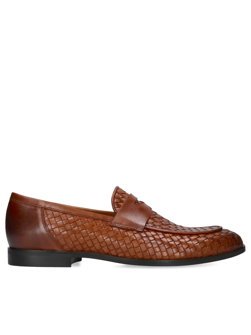 Brown loafers Hugo, Conhpol - Polish production, CP6395-01, Loafers and moccasins, Konopka Shoes