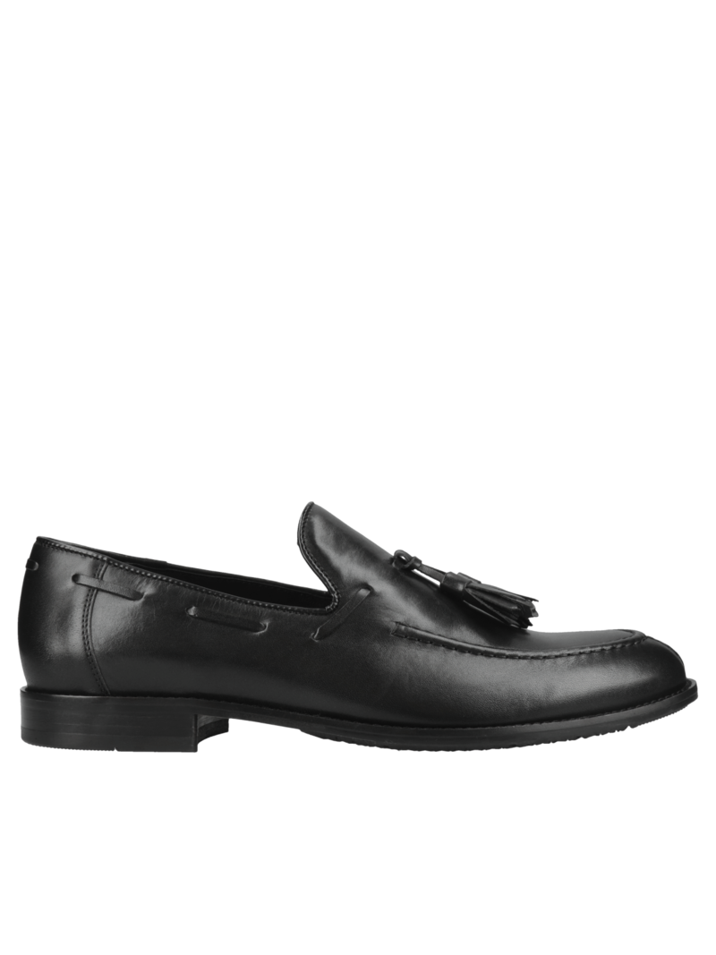 Black casual Lorenzo loafers, Conhpol - Polish production, CE4868-01, Konopka Shoes