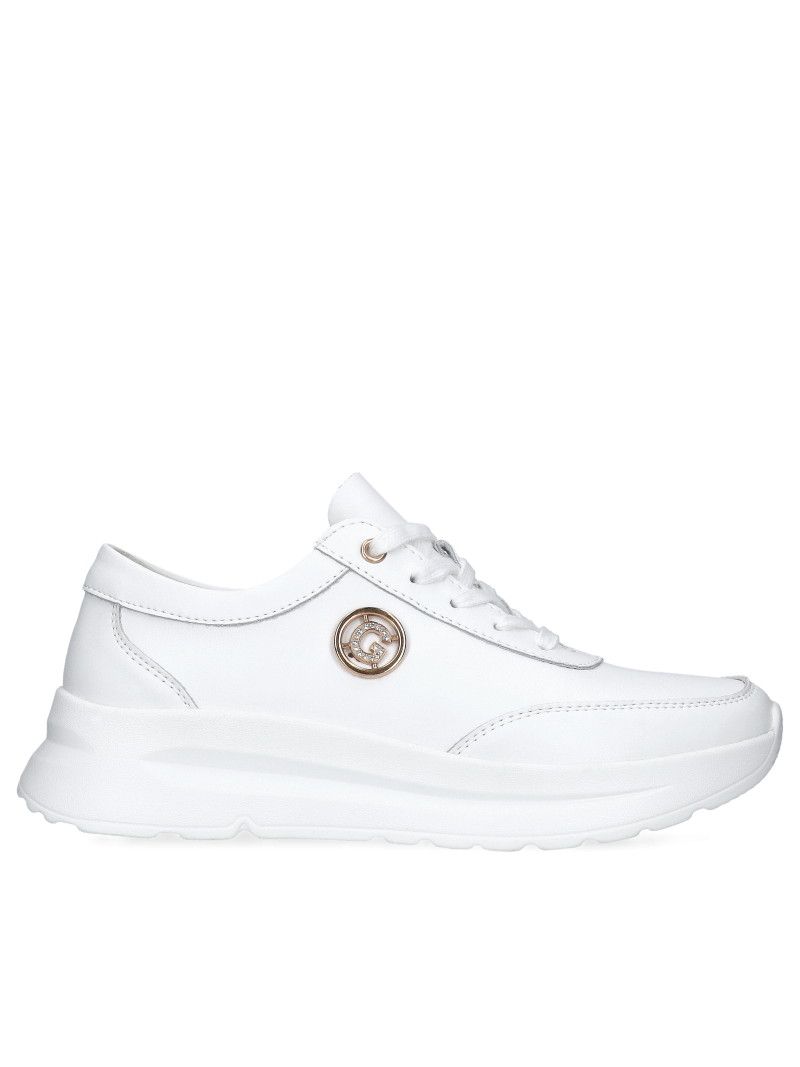White sneakers for women Corina, Sneakers, GG0002-01, Konopka Shoes
