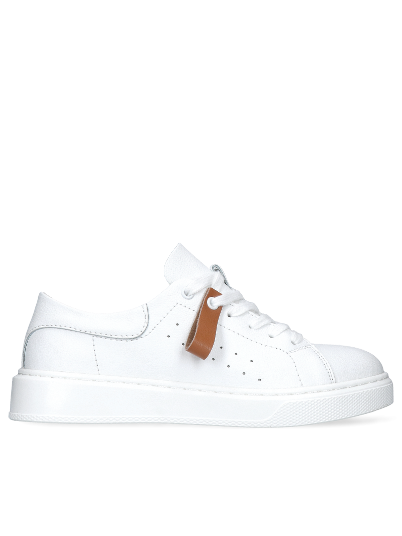 White sneakers for women Odilia, Sneakers, GG0007-01, Konopka Shoes