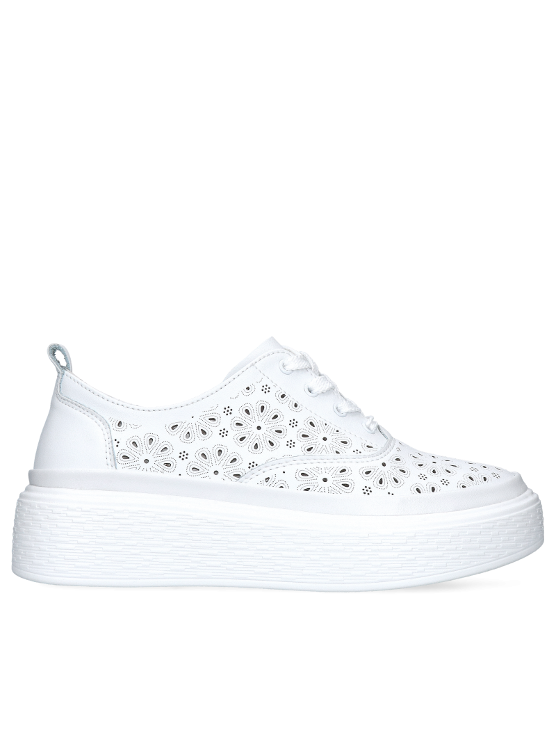 White sneakers for women Aurora, Sneakers, GG0003-01, Konopka Shoes