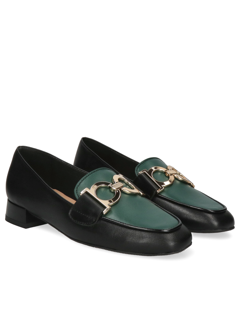 Black, leather loafers shoes Luisa, Conhpol Relax - Polish production, RE2757-01, Loafers and moccasins, Konopka Shoes