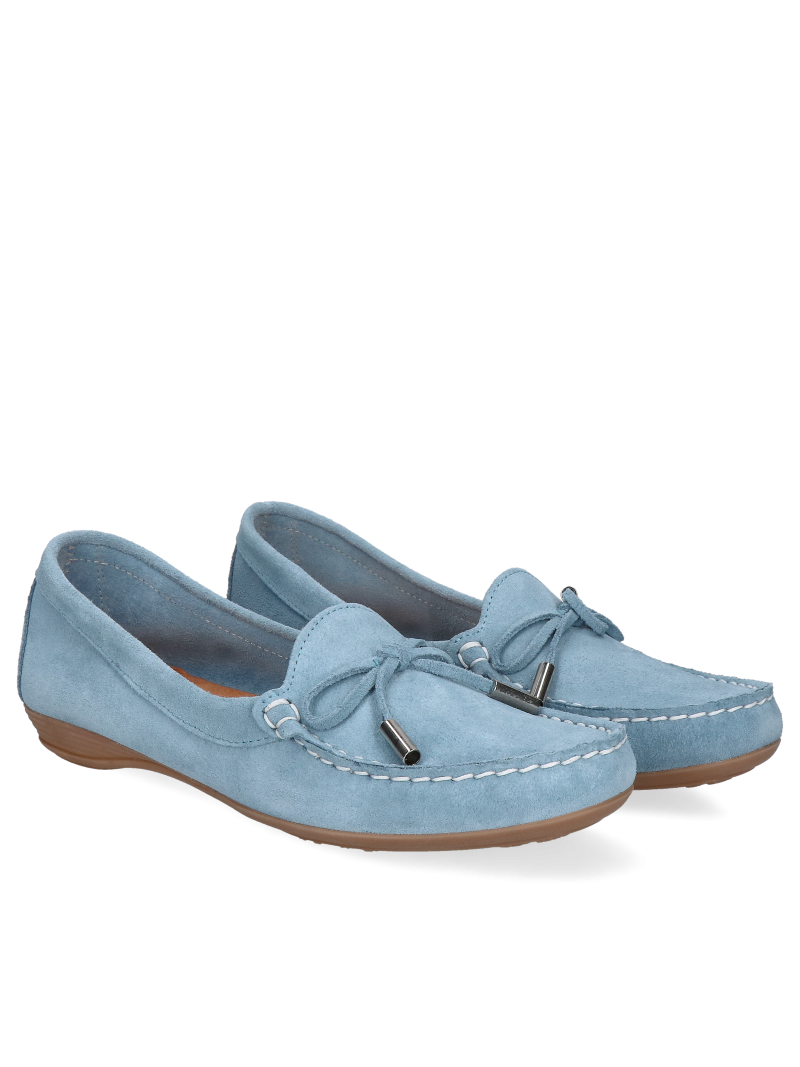 Blue, leather moccasins Filipe Shoes, FI0393-07, Loafers and moccasins, Konopka Shoes