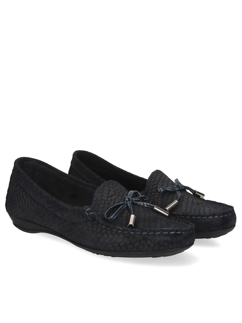 Navy blue moccasins  Filipe Shoes, FI0393-06, Loafers and moccasins, Konopka Shoes