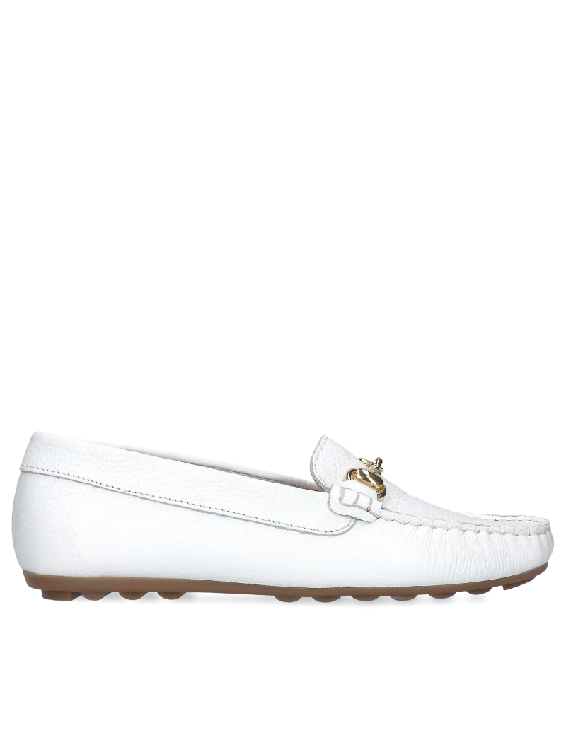 White moccasins Filipe Shoes, FI0403-01, Loafers and moccasins, Konopka Shoes