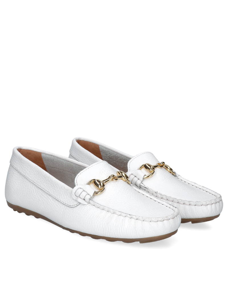 White moccasins Filipe Shoes, FI0403-01, Loafers and moccasins, Konopka Shoes