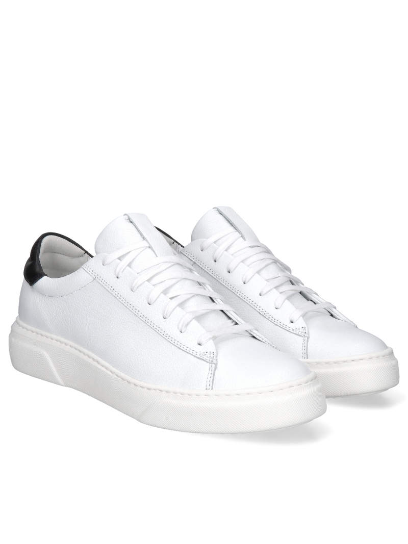 White shoes Cillian, Conhpol Dynamic - Polish production, SD2583-01, Sneakers, Konopka Shoes