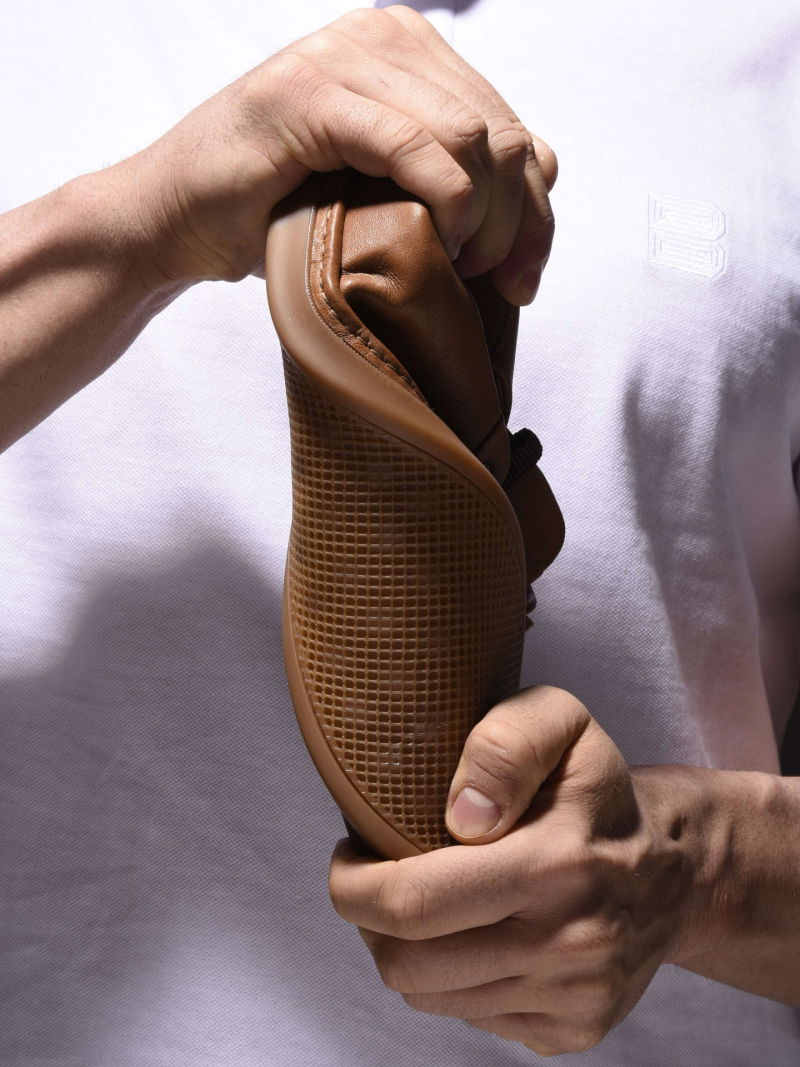 Men's lifestyle shoes, leather, light and flexible Polish production, Conhpol Dynamic, Konopka shoes