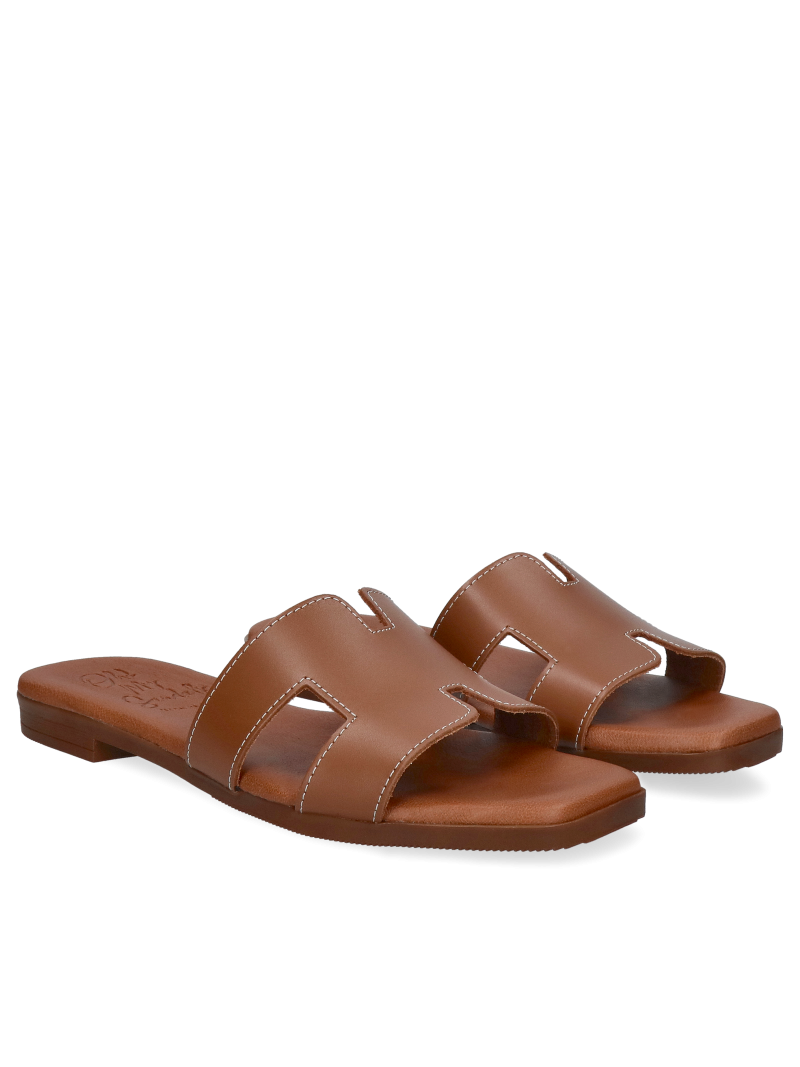 Brown flip-flops Jean, OH MY SANDALS, OH0001-01, Flip-flops, Konopka Shoes