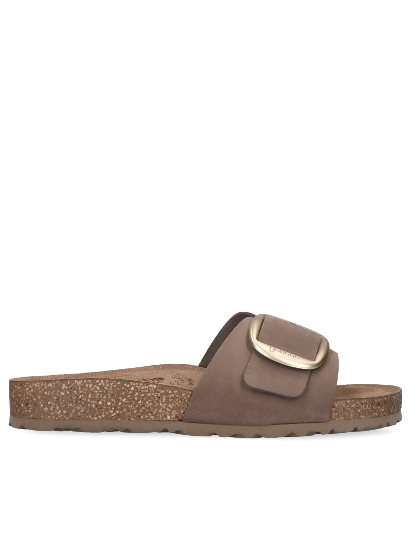 Brown flip-flops Jerba , Yonoko, Flip-flops, YO0009-02, Konopka Shoes