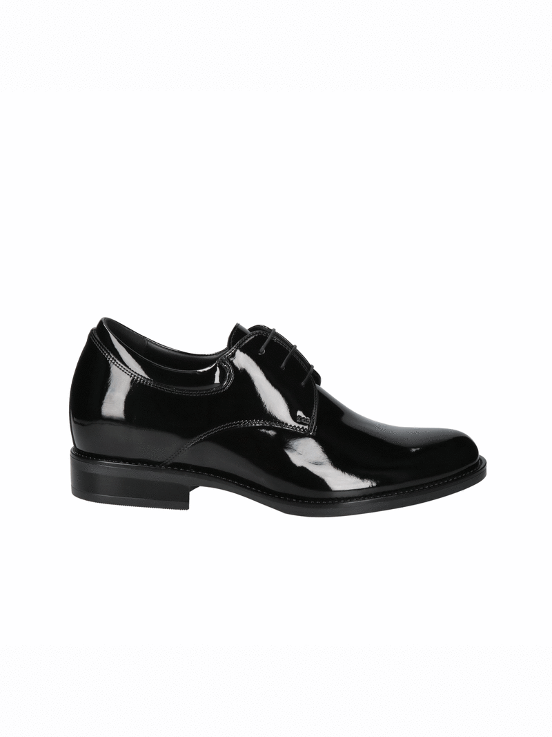 Lacquered men's shoes, raising height, elegant men's shoes for suit