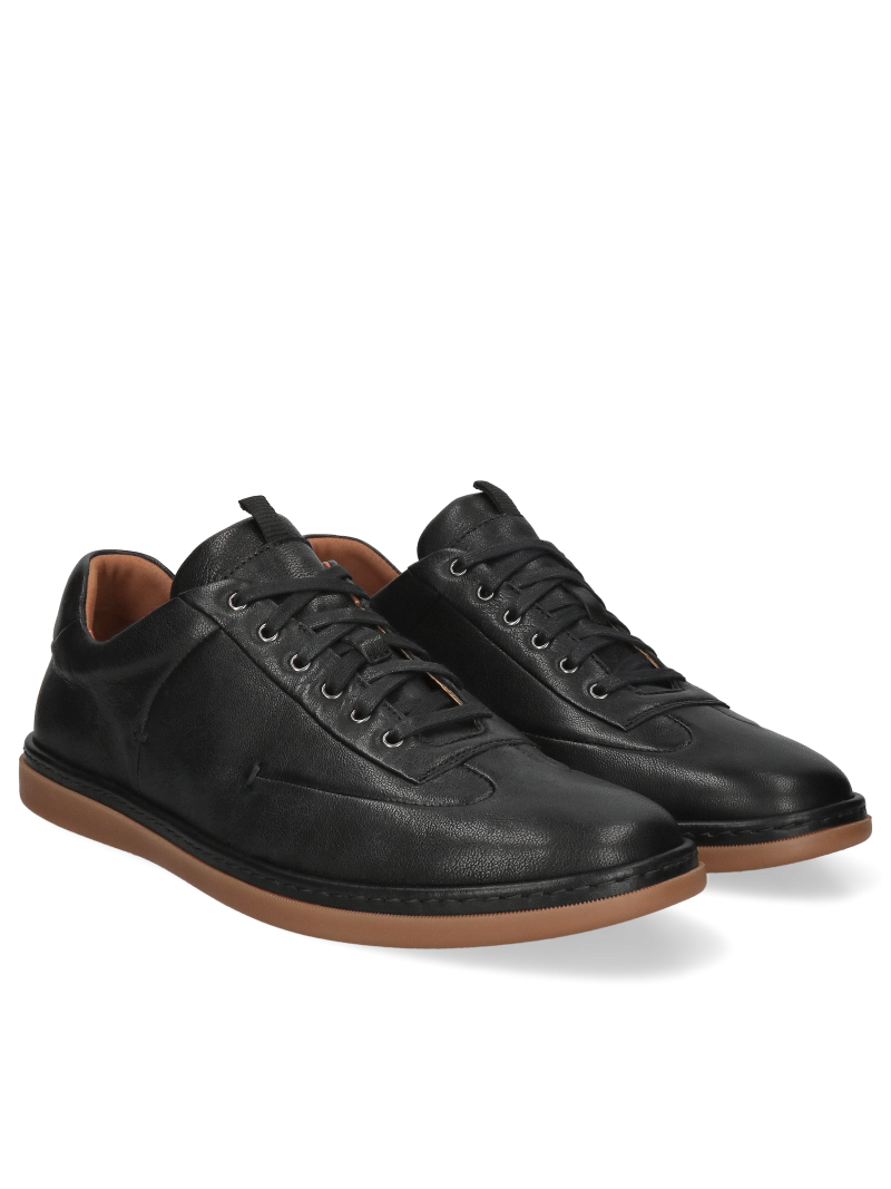 Black shoes Casey, Conhpol Dynamic - Polish production, Sneakers, SD2675-01, Konopka Shoes
