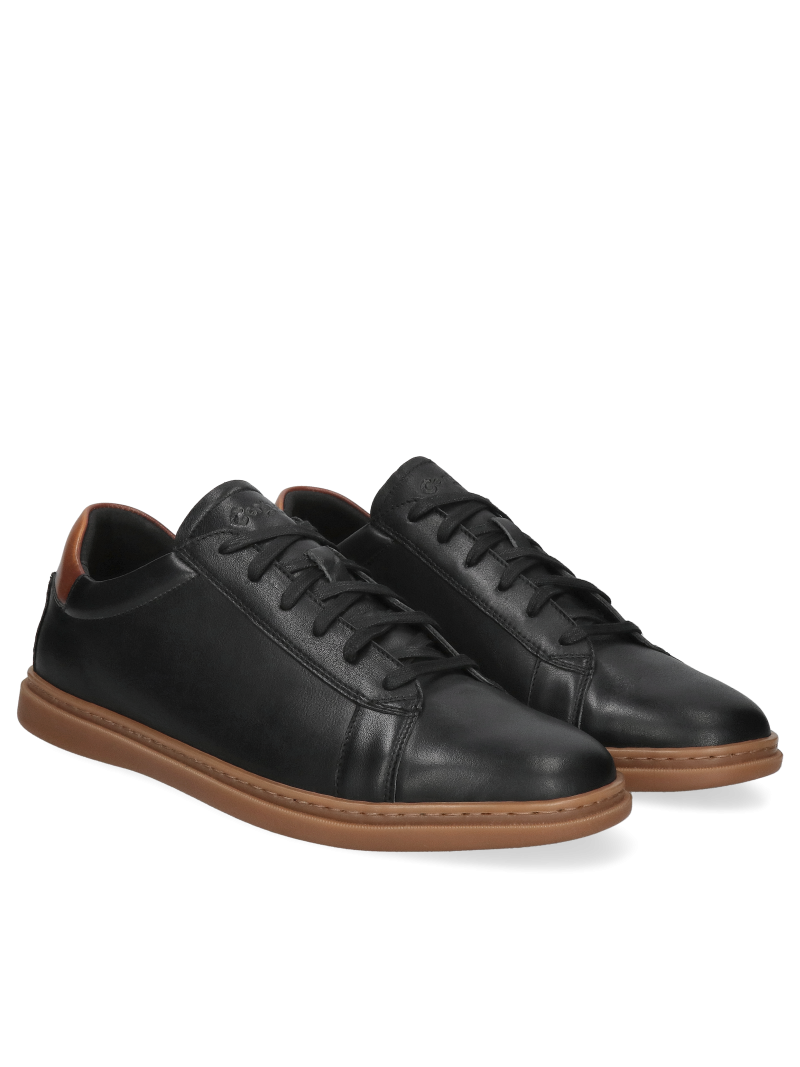 Black shoes Casey, Conhpol Dynamic - Polish production, Sneakers, SD2689-01, Konopka Shoes