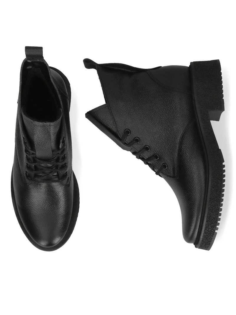 Women's black boots, grain leather shoes, insulated boots, Konopka Shoes Women's black boots, grain leather shoes, insulated boots, Konopka Shoes
