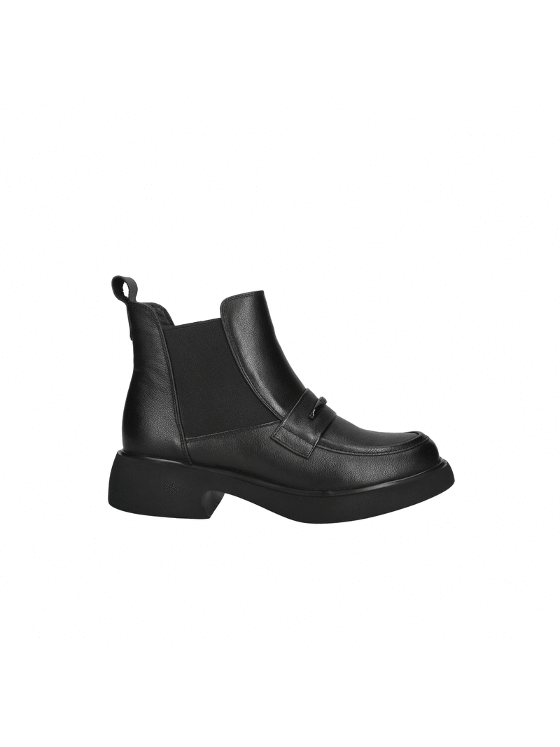 Women's insulated leather slippers, boots on a thicker sole, Konopka Shoes