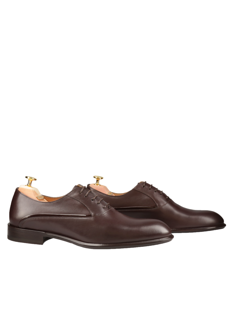 Brown shoes William - Gold Collection, Conhpol - Polish production, Oxfordy, CG3524-02, Konopka Shoes