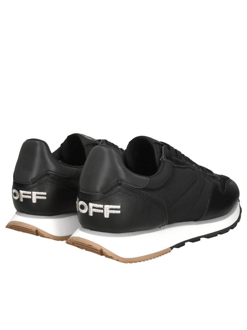 Comfortable men's shoes, black sneakers, fashionable design, high quality, Konopka shoes