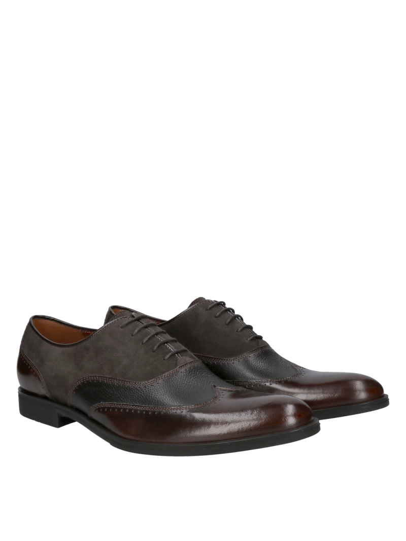 Brown oxford shoes, casual shoes, fashionable design in high quality, Conhpol, Konopka Shoes