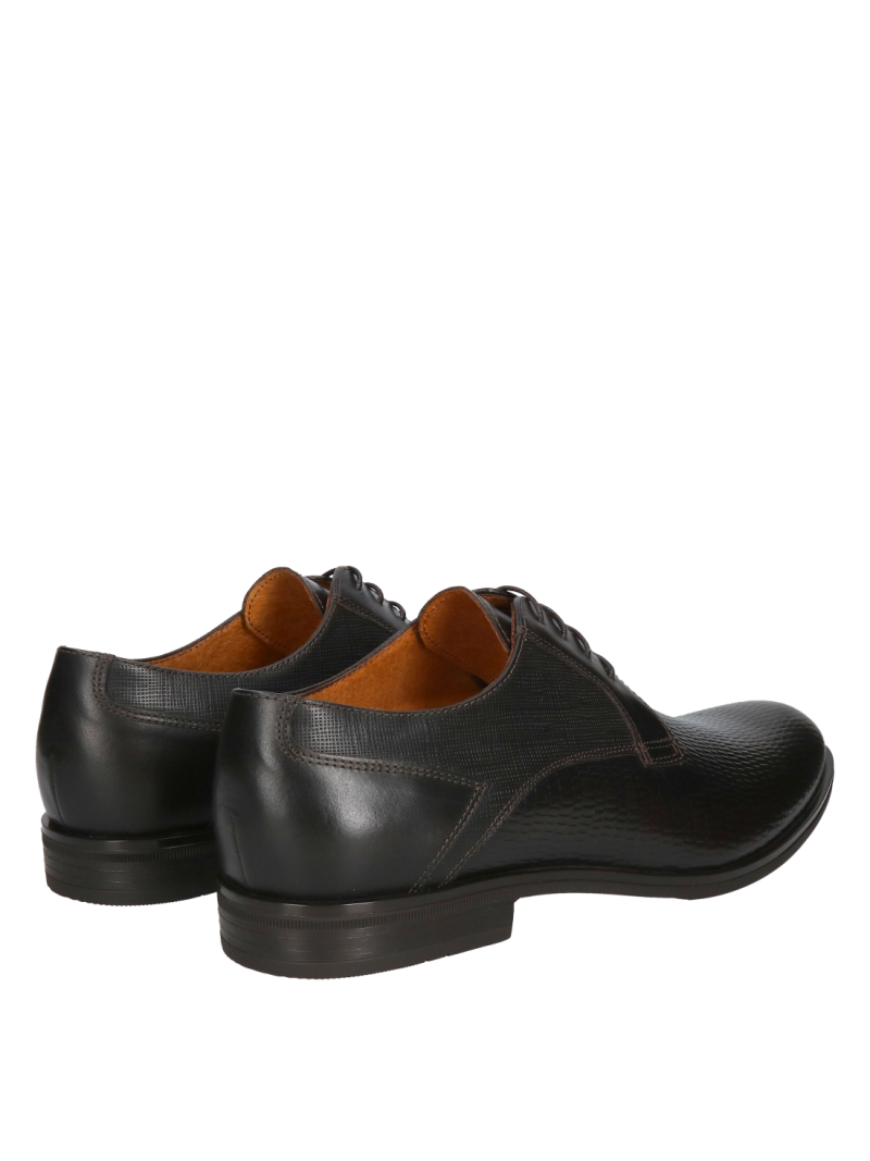 Original men's leather derby, casual shoes, Polish brand