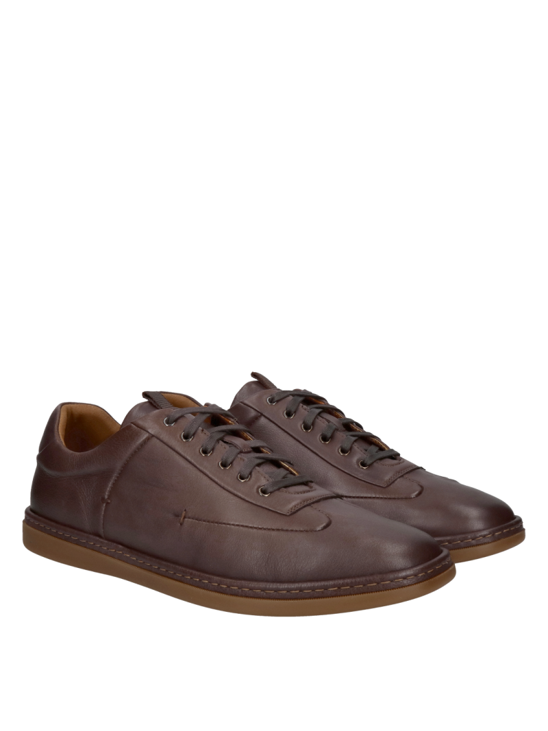 Lightweight and comfortable men's shoes, brown shoes for everyday use, premium quality, Conhpol Dynamic, Konopka Shoes