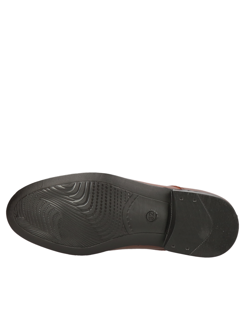 Brown communion shoes Karol, Conhpol, Konopka Shoes