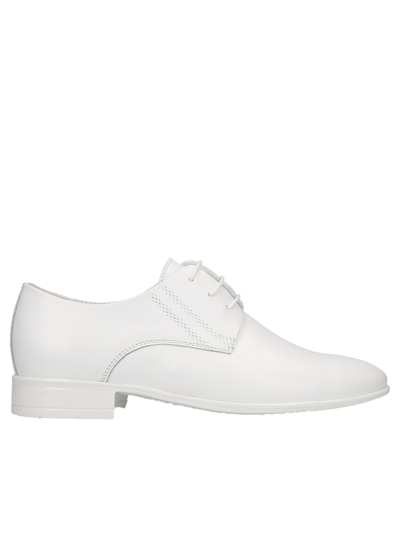 White communion shoes Karol, Conhpol, First communion shoes for a boy, Conhpol, Konopka Shoes