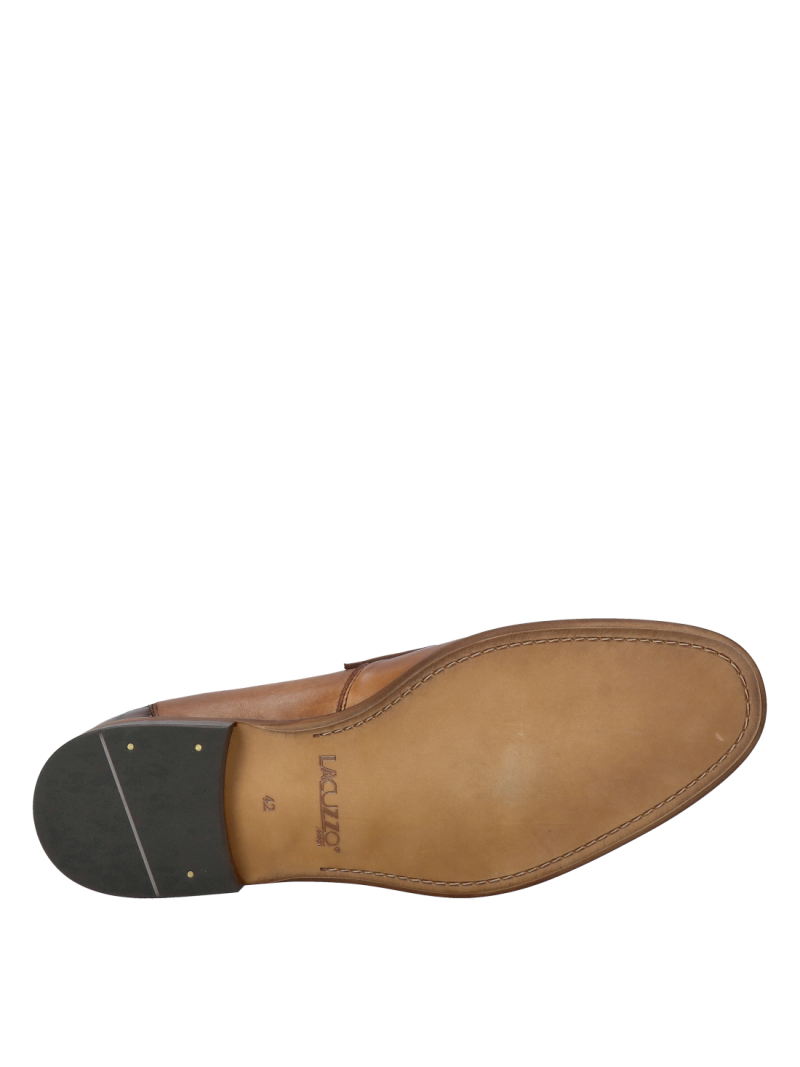 Brown men's loafers with imitation crocodile leather - elegant moccasins, Conhpol, Konopka Shoes Brown men's loafers with imitation crocodile leather - elegant moccasins, Conhpol, Konopka Shoes