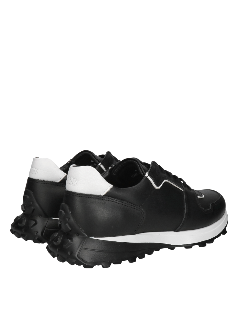 Fashionable men's sneakers on a light leather sole, Polish manufacturer