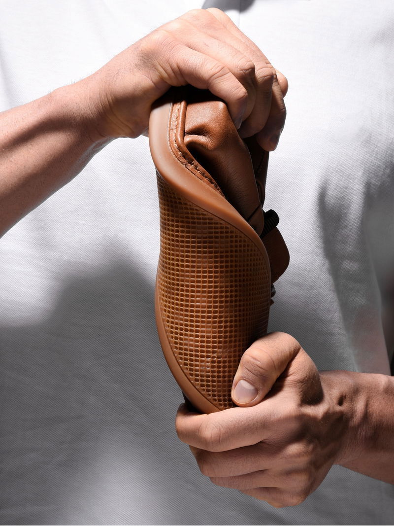 Lightweight and comfortable men's shoes, brown shoes for everyday use, premium quality, Conhpol Dynamic, Konopka Shoes