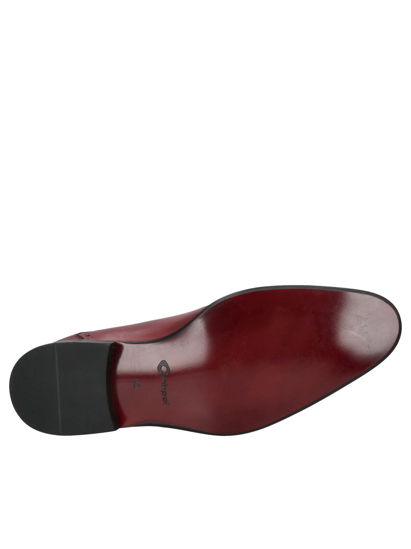 Men's formal shoes maroon, leather comfortable and elegant