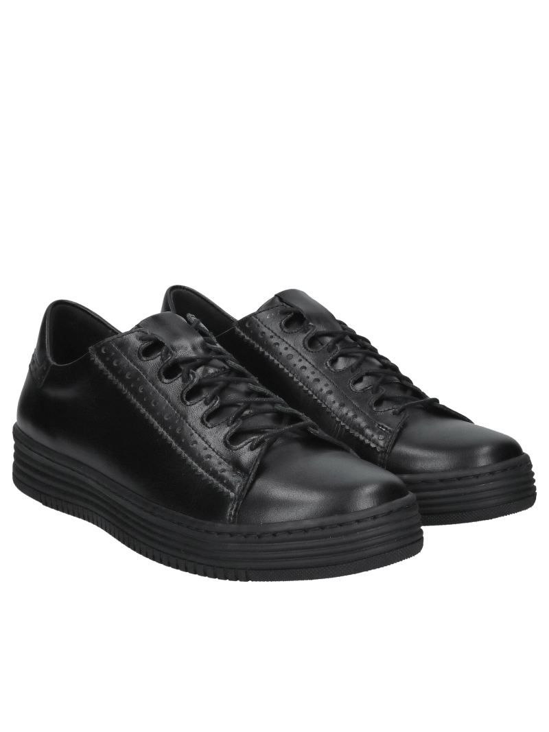 Sneakers black women's casual, comfortable for work, sports shoes