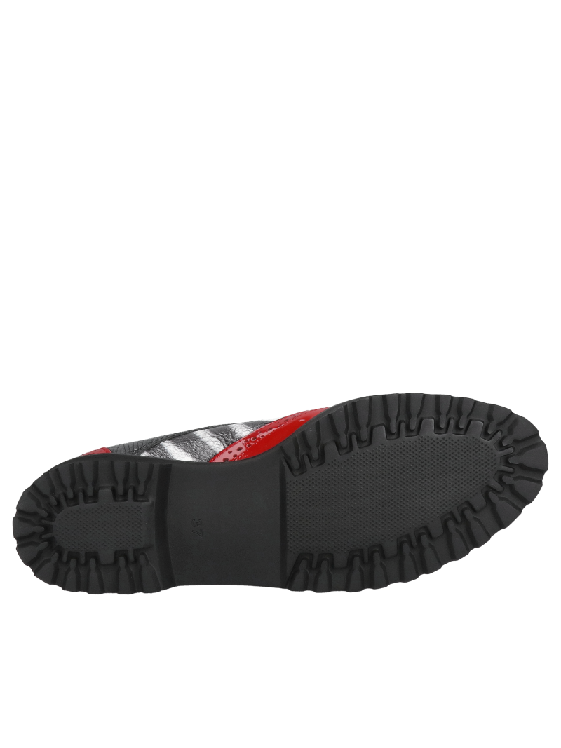 Colorful lace-up half shoes, distinctive style and high-quality leather