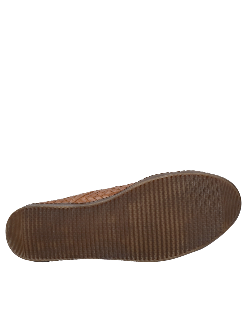 Unique men's hand-knotted leather half shoes, Made in Poland