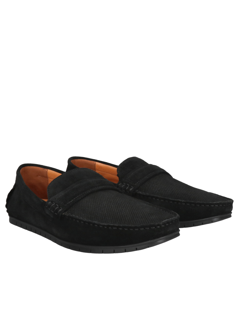 Flexible and soft suede leather slip-on half shoes